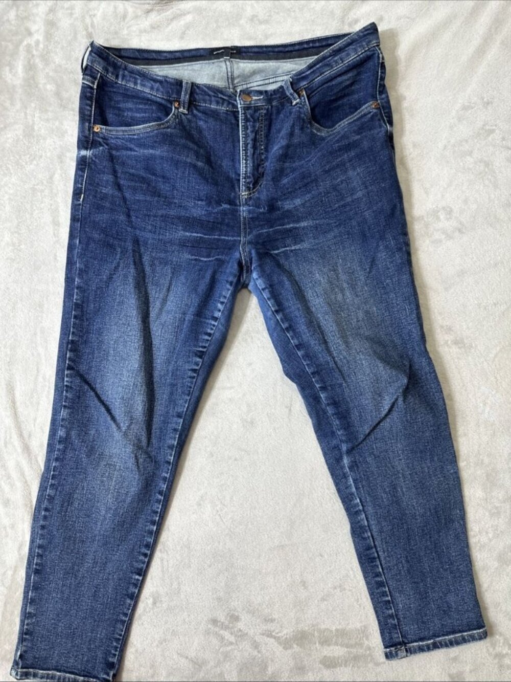 Universal Standard stretch skinny jeans women’s size 14 ankle medium wash